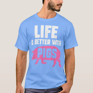 T-shirt Vie Meilleure Avec PorcsPigletPig Lover 3888