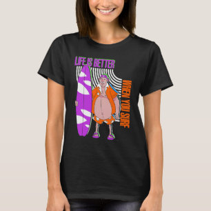 T-shirt Vie Meilleure Quand Vous Surf Surfer Vagues Surfer