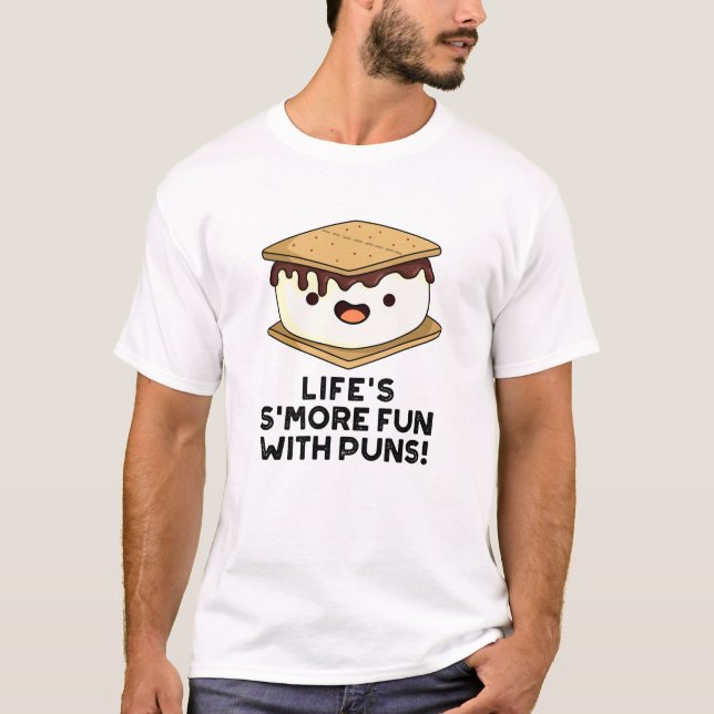 T-shirt Vie Plus Amusante Avec Puns Drôle Pun De Nourritur (Devant)