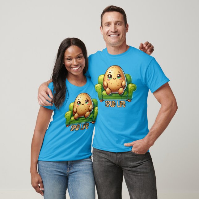 T-shirt Vie pude, Pomme de terre de canapé (Unisexe)