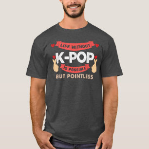 T-shirt vie sans k-pop est vaine bubble tea