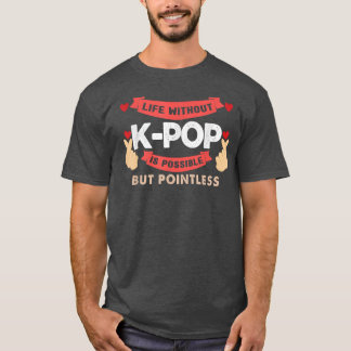 T-shirt vie sans k-pop est vaine bubble tea