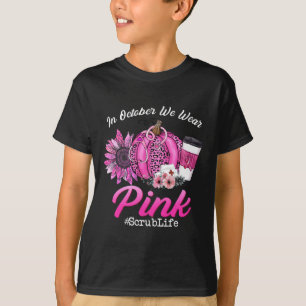 T-shirt Vie Scruter En Octobre Nous Portons Le Cancer Du S