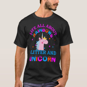 T-shirt vie tout à propos de arc-en-ciel parties scintilla