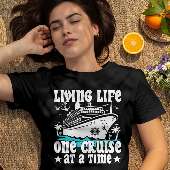 T-shirt Vie Une Croisière À La Fois Famille Croisière (Créateur téléchargé)