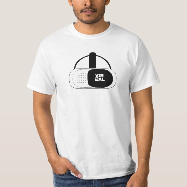 T-shirt vie virtuelle (Devant)