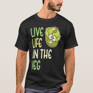 T-shirt Vie Vivante Sur Le Vogue Légumes Lait Végétale Vie