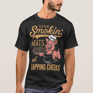 T-shirt Vieil Rangée Fumée Viandes Et Jouer Des Jouets Drô