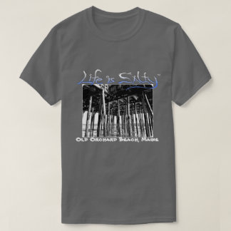 T-shirt Vieille chemise customisée de plage de verger pour