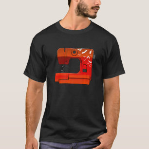 T-shirt Vieille École Machine à coudre femmes vêtements co