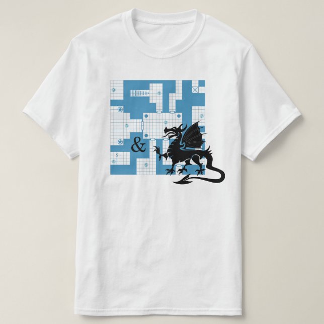 T-shirt Vieille école RPG - et (Design devant)