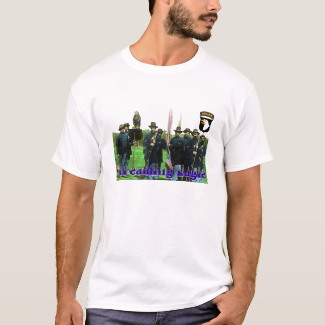 T-shirt Vieille guerre civile d'Abe le Wisconsin criant (Devant)