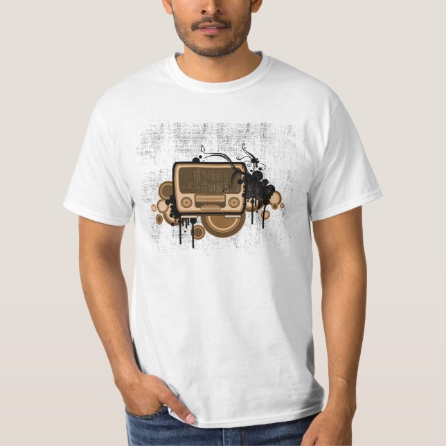 T-shirt Vieille radio (Devant)