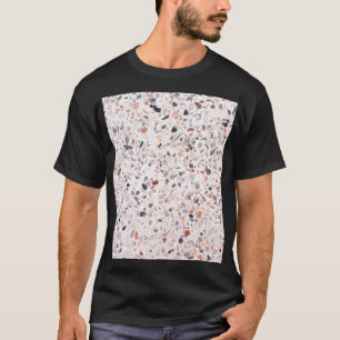 T-shirt Vieille texture terrazzo, motif d'hamper.