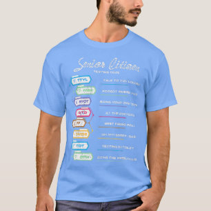 T-shirt Vieilles Personnes Âgées Code Textes Drôle citoyen