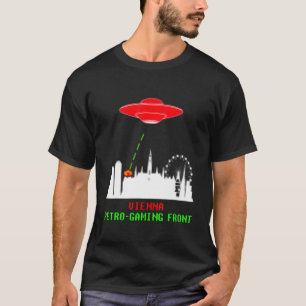 T-shirt Vienne Autriche Invasion Retro Jeu Ufo