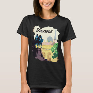 T-shirt Vienne Autriche Statue Paysage Urbain Voyage