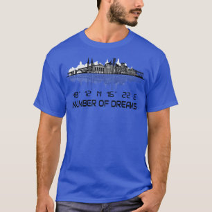 T-shirt Vienne Skyline Coordonnées GPS Capitale