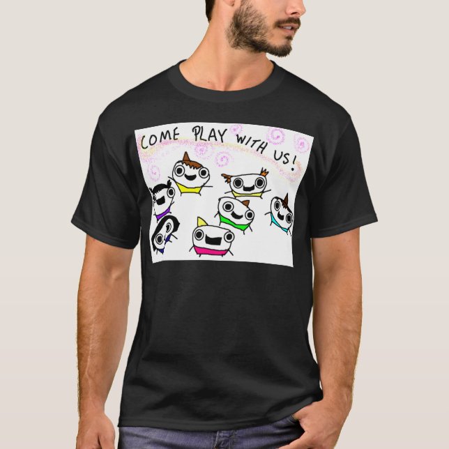 T-shirt "Viennent le jeu avec nous " (Devant)