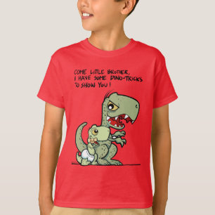 T-shirt Viens petit frère, j'ai des trucs de dino