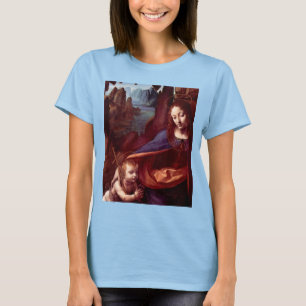 T-shirt Vierge aux rochers de Léonard de Vinci