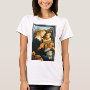 T-shirt Vierge avec enfant et deux anges, Filippo Lippi