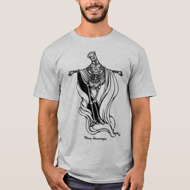 T-shirt Vierge de vapeur de Mary (Devant)