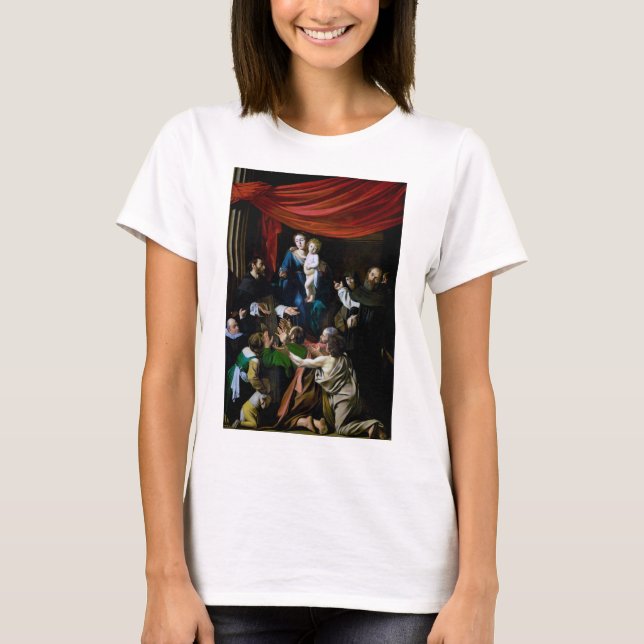 T-shirt Vierge du Rosaire, Caravaggio (Devant)
