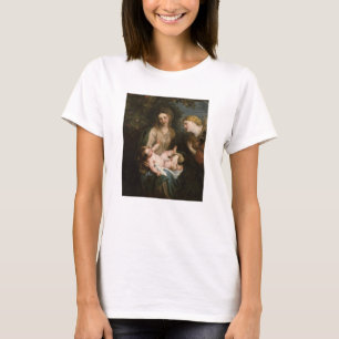 T-shirt Vierge et enfant avec le saint Catherine de