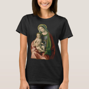 T-shirt Vierge Marie avec l'Enfant Jésus religieux