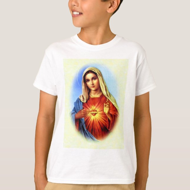 T-shirt Vierge Marie béni - mère de Dieu (Devant)