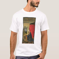 Vierge Marie, du diptyque d'annonce (huile dessus