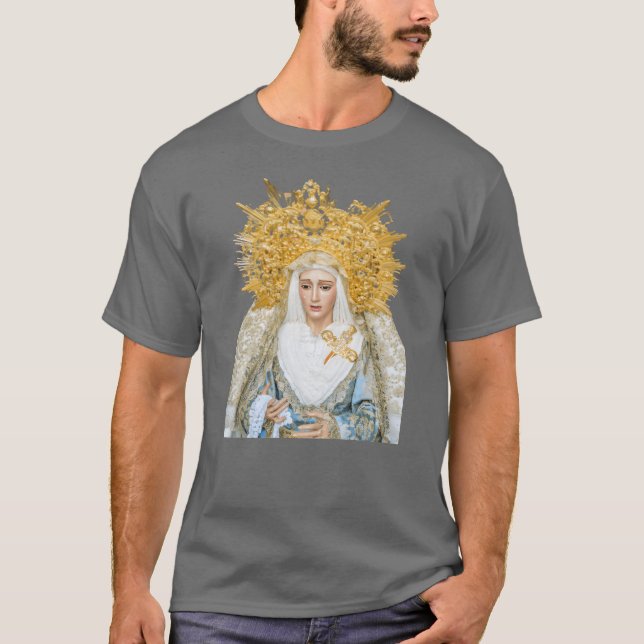 T-shirt Vierge Marie Mère de Jésus Madonna amie (Devant)