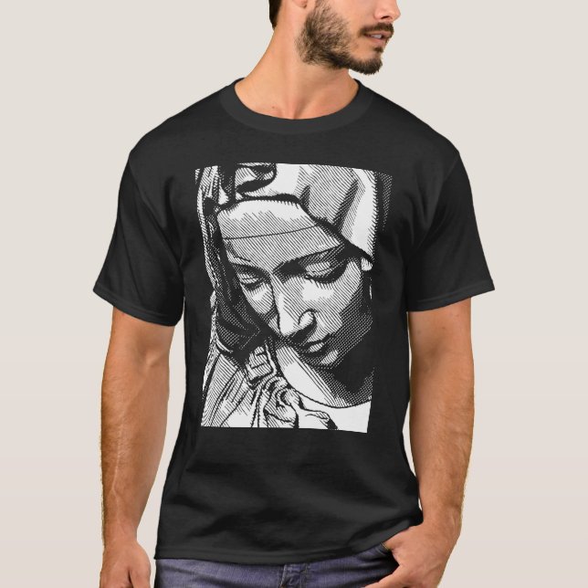 T-SHIRT VIERGE MARIE PIETA (Devant)