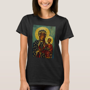 T-shirt Vierge noire de Częstochowa