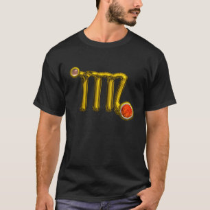 T-shirt VIERGE / OR AGATE GRIS OU ORANGE Signe du zodiaque