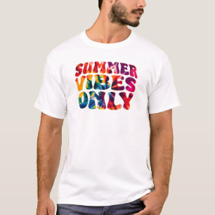 T-shirt Vies estivales uniquement teinture à cravate