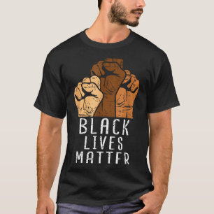 T-shirt Vies Noires Blm Droits De L'Homme Mois De L'Histoi