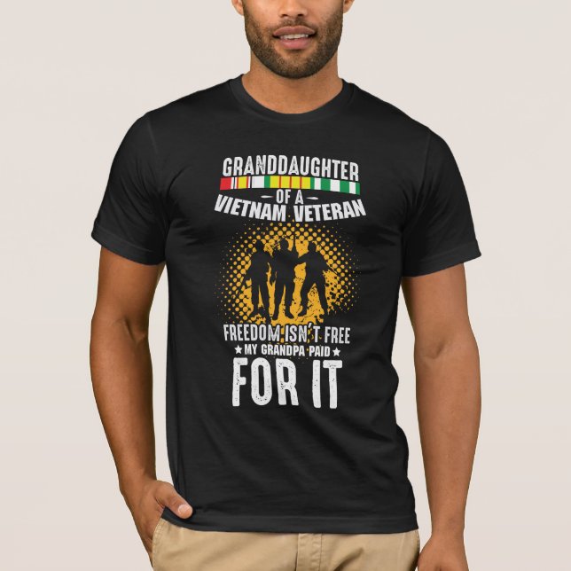 T-shirt Viêt-Nam Grand-père Soldat Grandgirl (Devant)