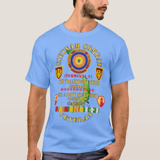 T-shirt Vietnam Combat Vétérinaire avec 4e Commandement de
