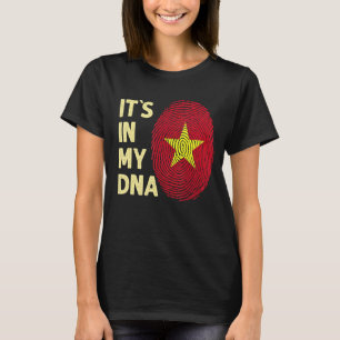 T-shirt Vietnam Dans Mon Adn Vietnam Équipe Drapeau Vietna