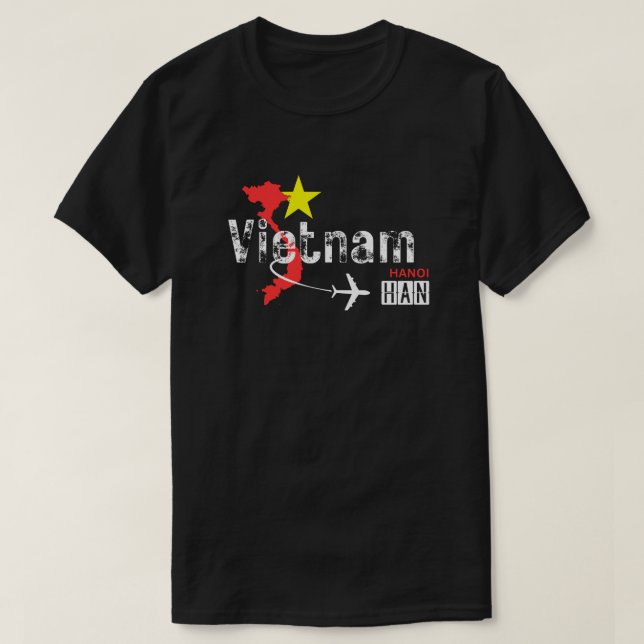 T-shirt Vietnam Hanoi Airport Code T Shirt (Design devant)