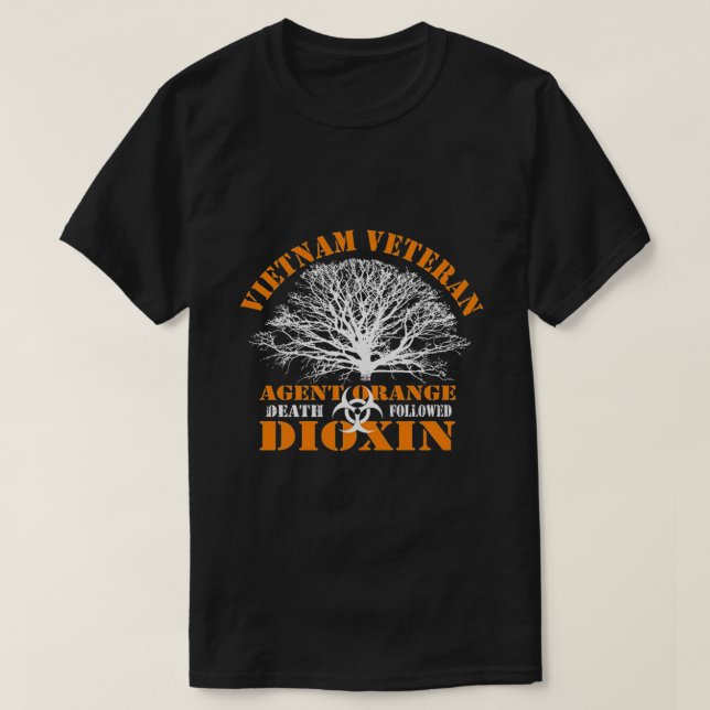 T-SHIRT VIETNAM VETERAN AGENT ORANGE MORT (Design devant)