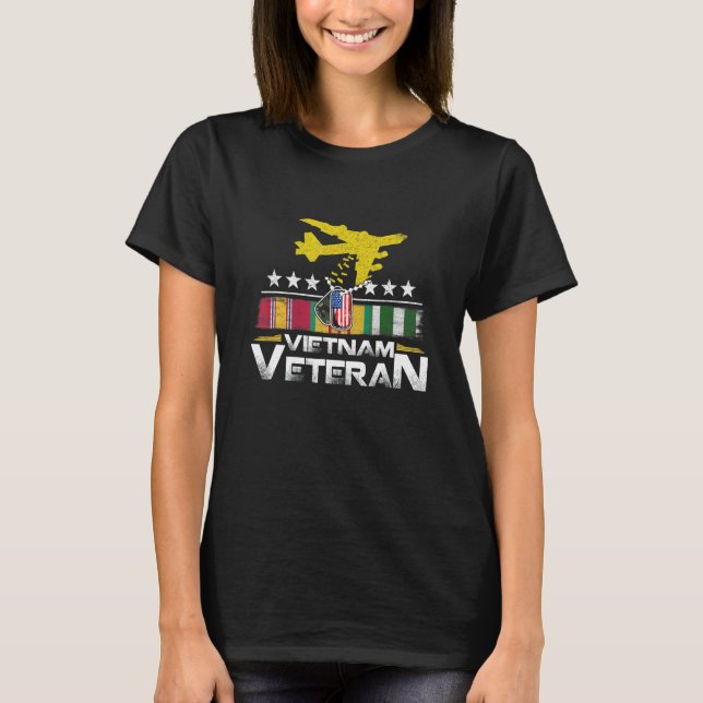 T-shirt Vietnam Veteran B 52 Stratofortress Bomber Plane U (Devant)