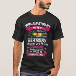 T-SHIRT VIETNAM VETERAN WIFE ROSE
