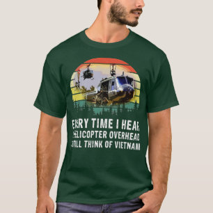 T-shirt Vietnam Vétérinaire Chaque fois que j'entends un h