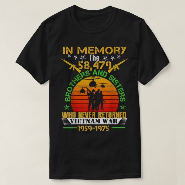 T-shirt Vietnam Vétérinaire En Mémoire La Guerre Le Cadeau (Design devant)