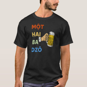 T-shirt Vietnam Vietnamiens Mot Hai Ba Dzo Un Deux Trois