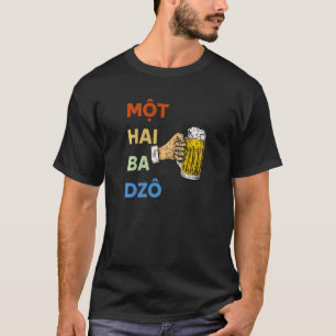 T-shirt Vietnam Vietnamiens Mot Hai Ba Dzo Un Deux Trois