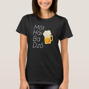 T-shirt Vietnam Vietnamiens Mot Hai Ba Dzo Un Deux Trois